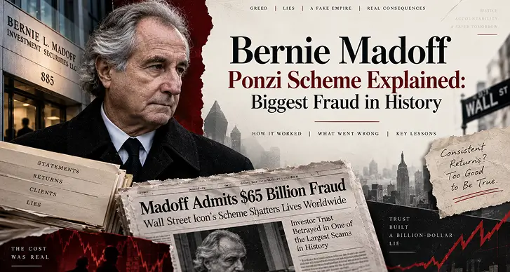 Bernie Madoff Ponzi Scheme Explained: Biggest Fraud in History