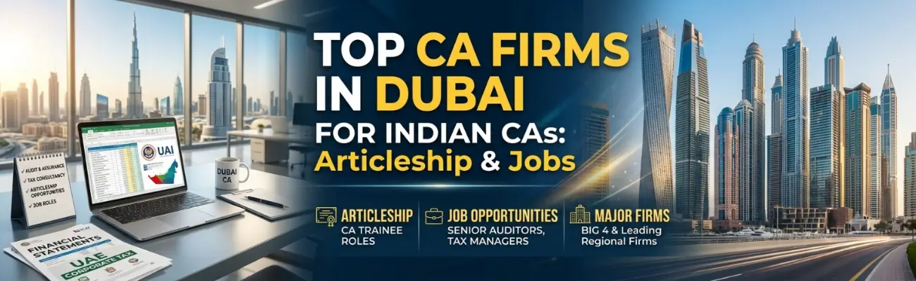 Top CA Firms in Dubai for Indian CAs: Articleship & Jobs