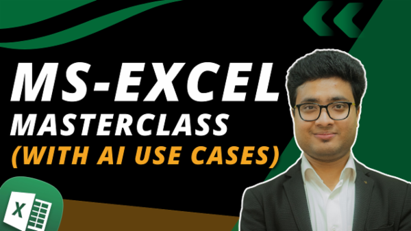 MS Excel MasterClass | Basic To Advanced Excel Course Online